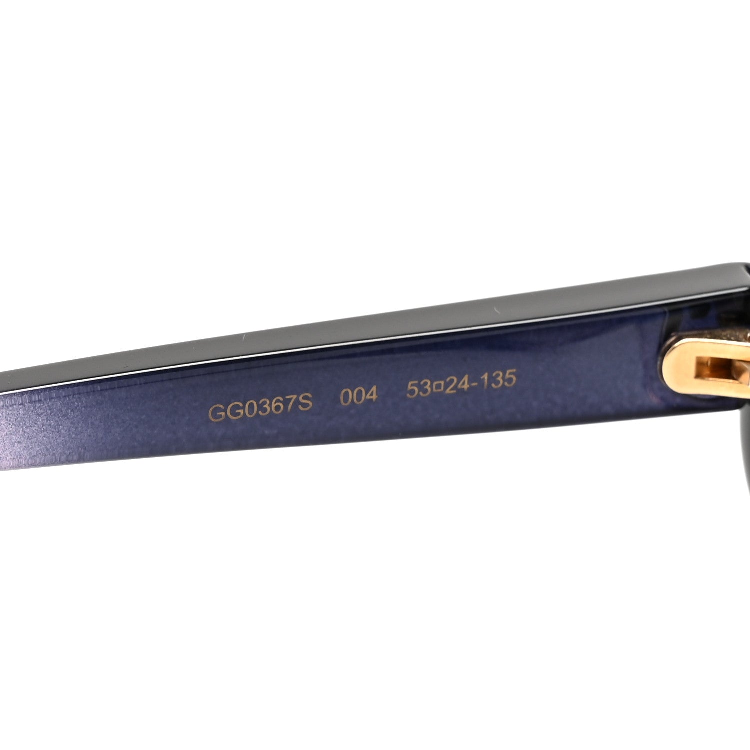 Gucci Round Sunglasses GG0367S Blue Grey 5 of 7