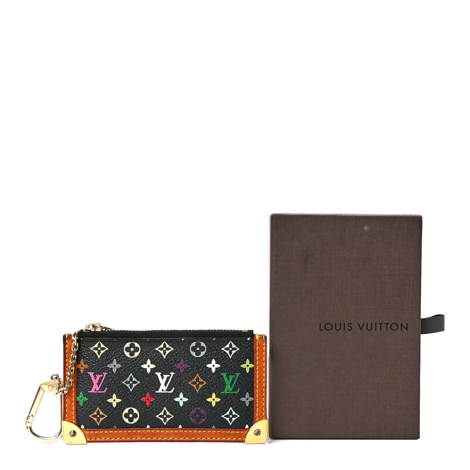 Louis Vuitton Monogram Multicolor Key Pouch Black 12 of 12