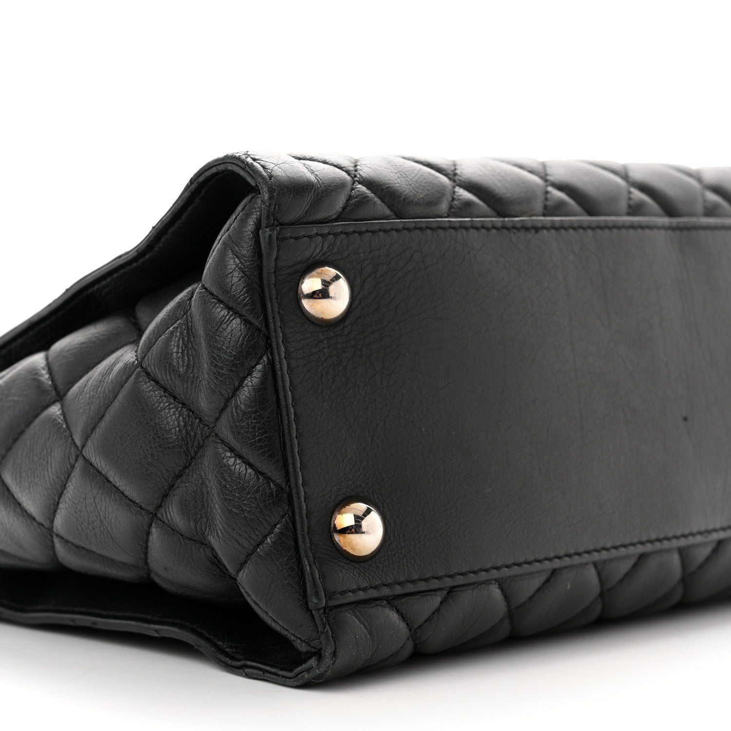 Chanel Calfskin Quilted Small Chic and Soft Shopping Tote Black 10 of 15