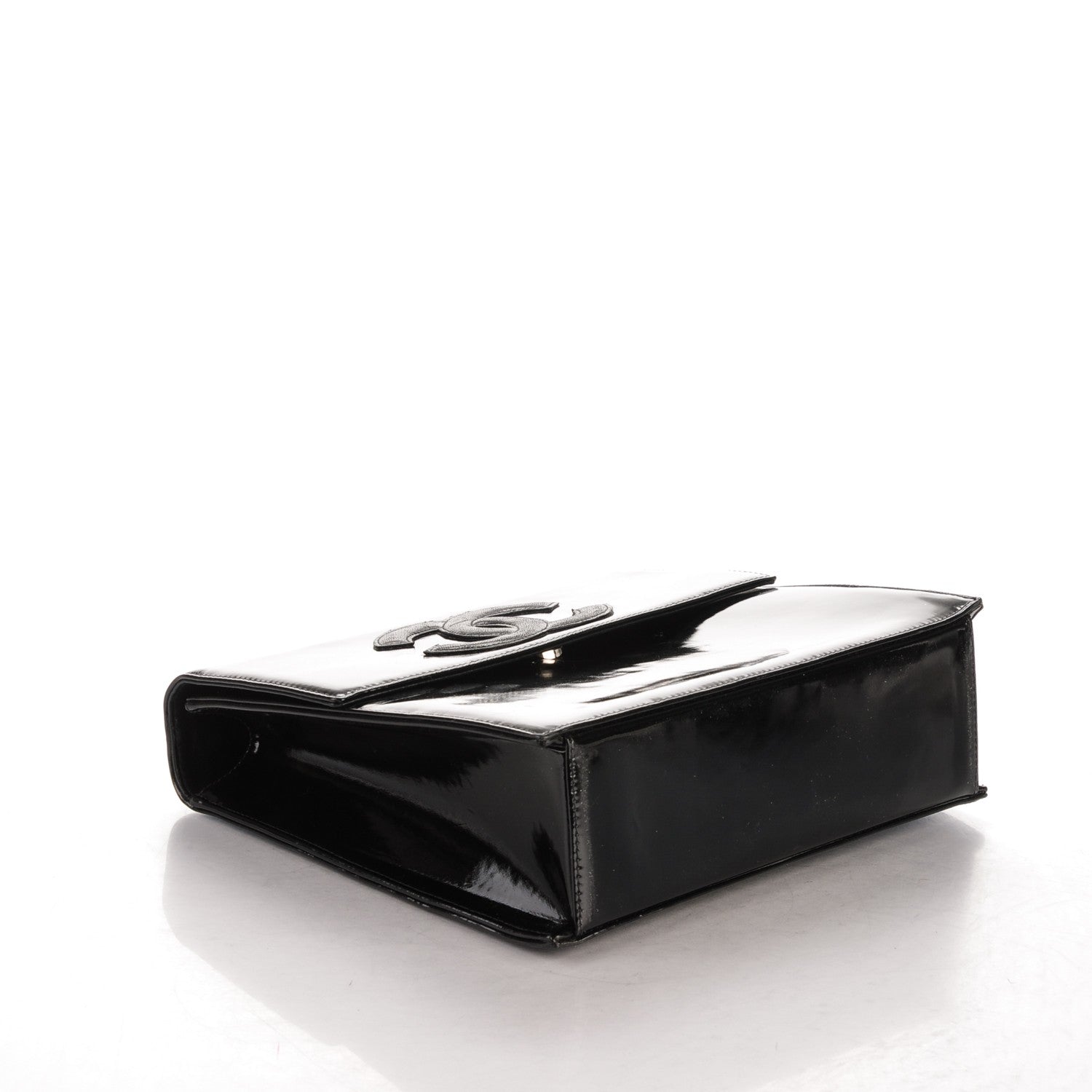 Chanel Patent CC Flap Black 4 of 8