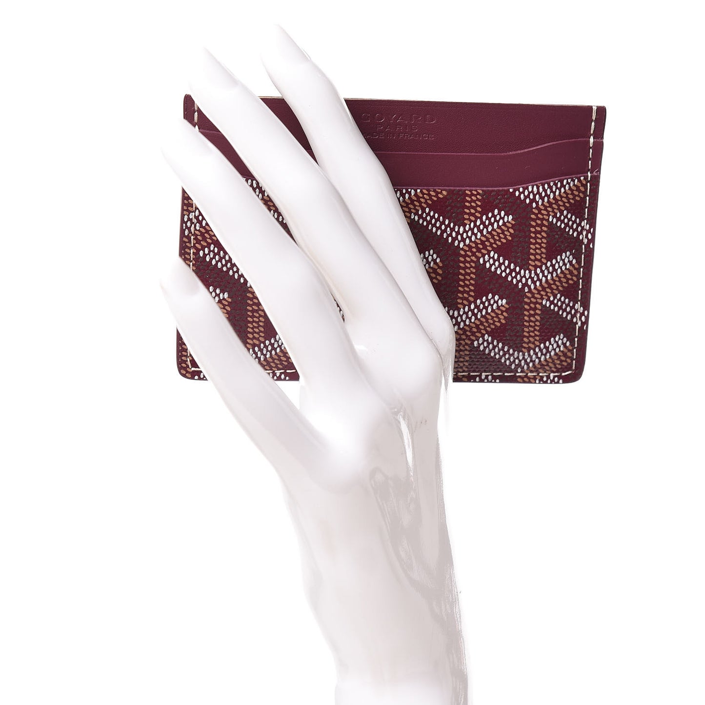 Goyardine Saint Sulpice Card Holder Bordeaux