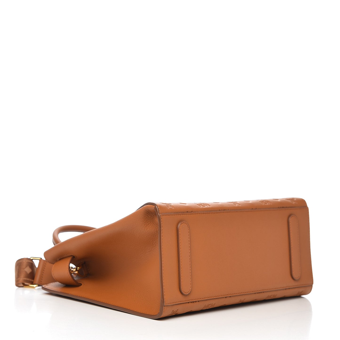 Calfskin Ottomar Monogram Medium Essential Tote Cognac