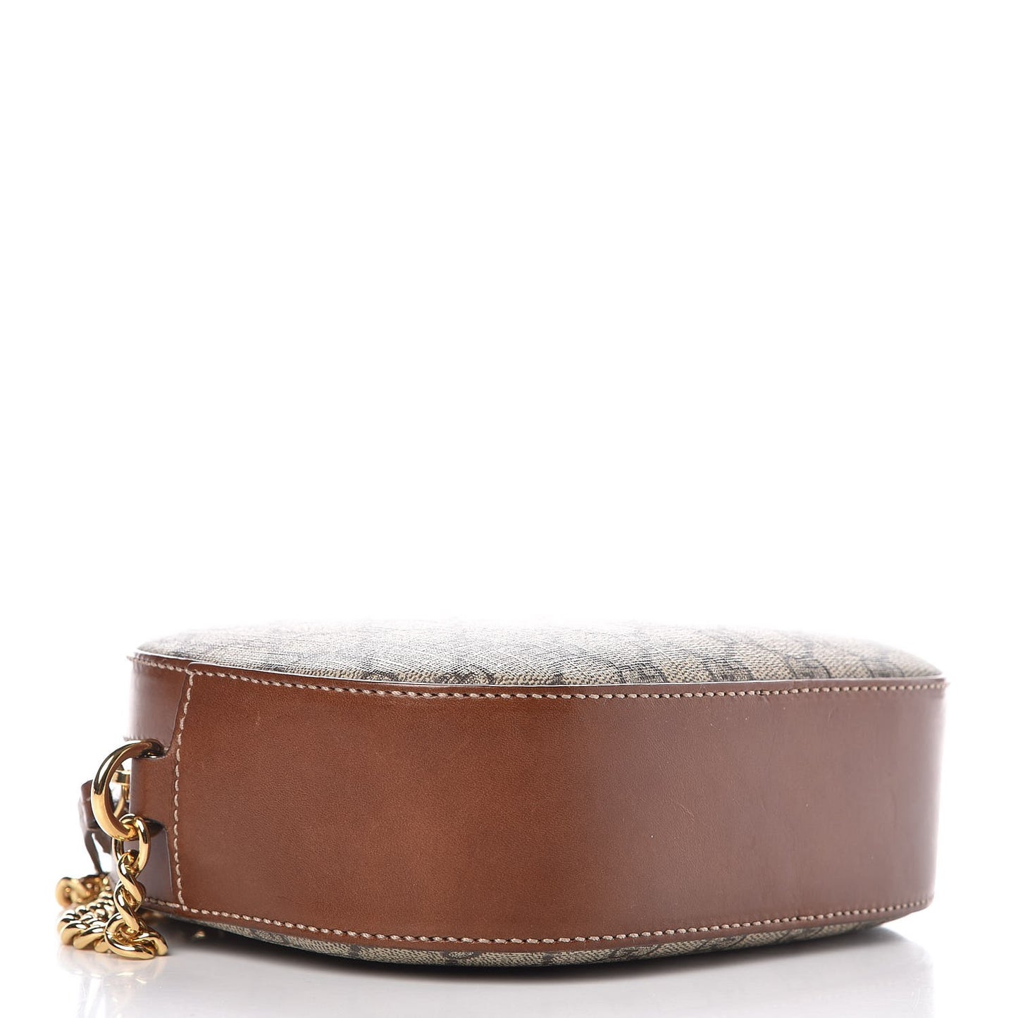 GG Supreme Monogram Cuoio Toscano Mini Chain Shoulder Bag Beige Ebony Cuir