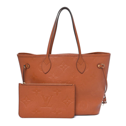Louis Vuitton Empreinte Monogram Giant Neverfull MM Cognac 3 of 10