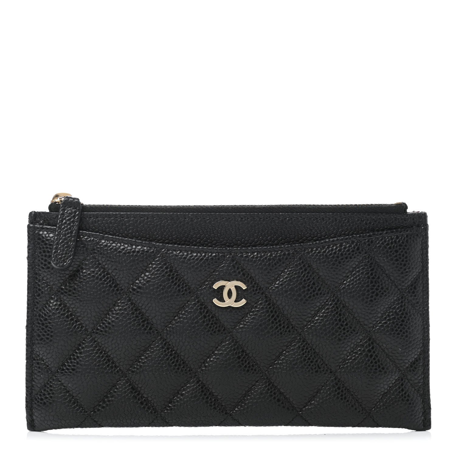 Chanel Caviar Quilted Classic Zip Pouch Black 1 of 4