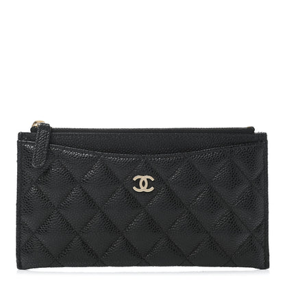 Chanel Caviar Quilted Classic Zip Pouch Black 1 of 4