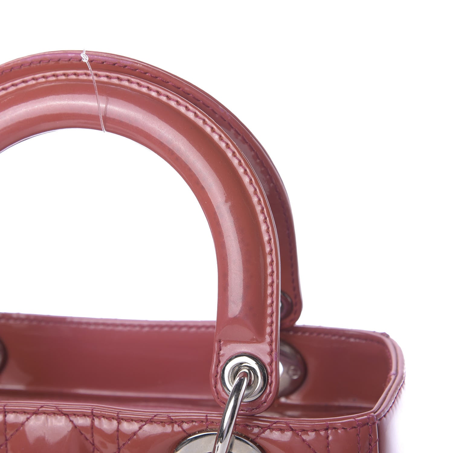 Christian Dior Patent Cannage Medium Lady Dior Pink 12 of 15