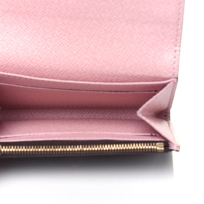 Louis Vuitton Damier Ebene Rosalie Coin Purse Rose Ballerine 5 of 9