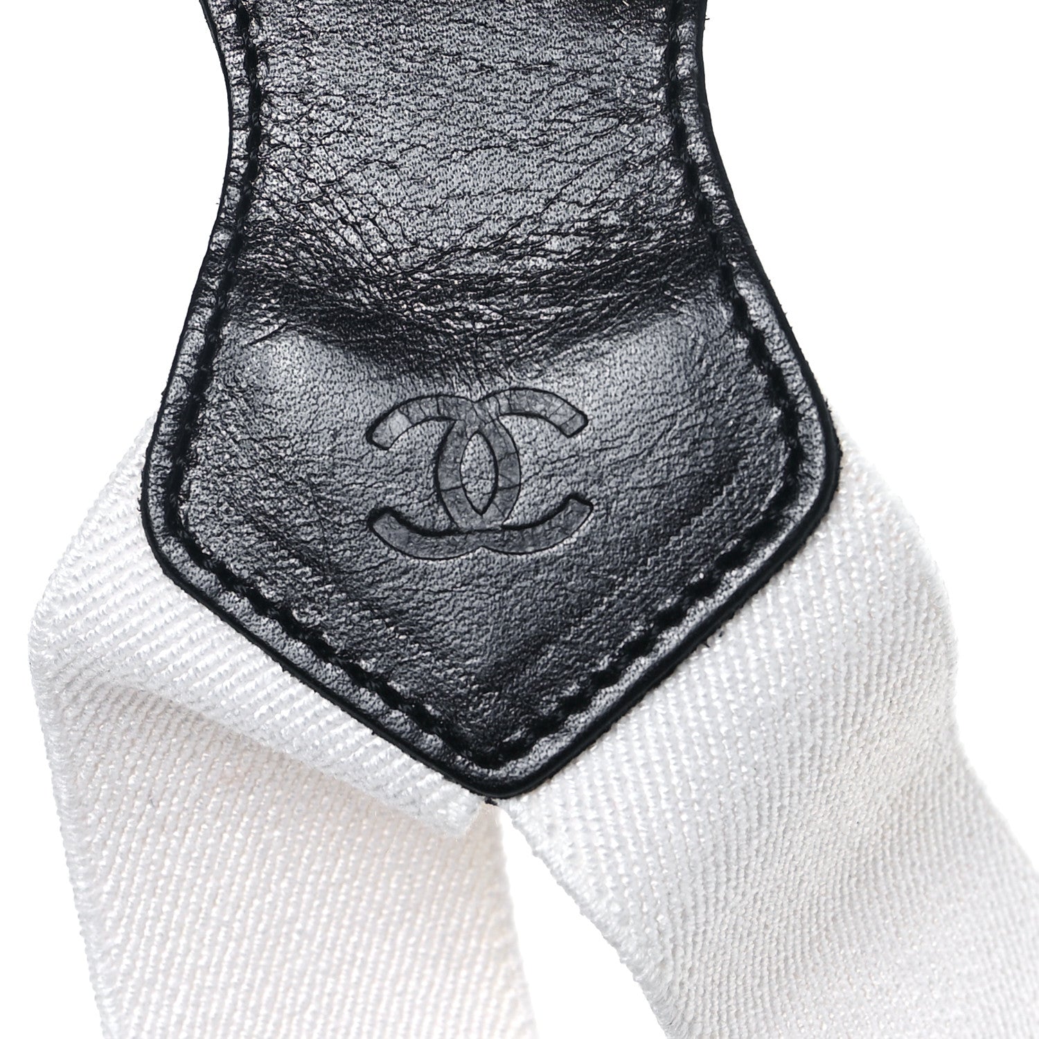 Chanel Logo Suspenders White 3 of 5