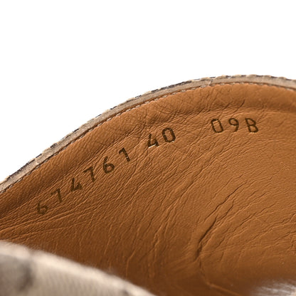 Gucci Monogram Jumbo GG Platform Slide Wedge Sandals 40 Camel Ebony 6 of 8