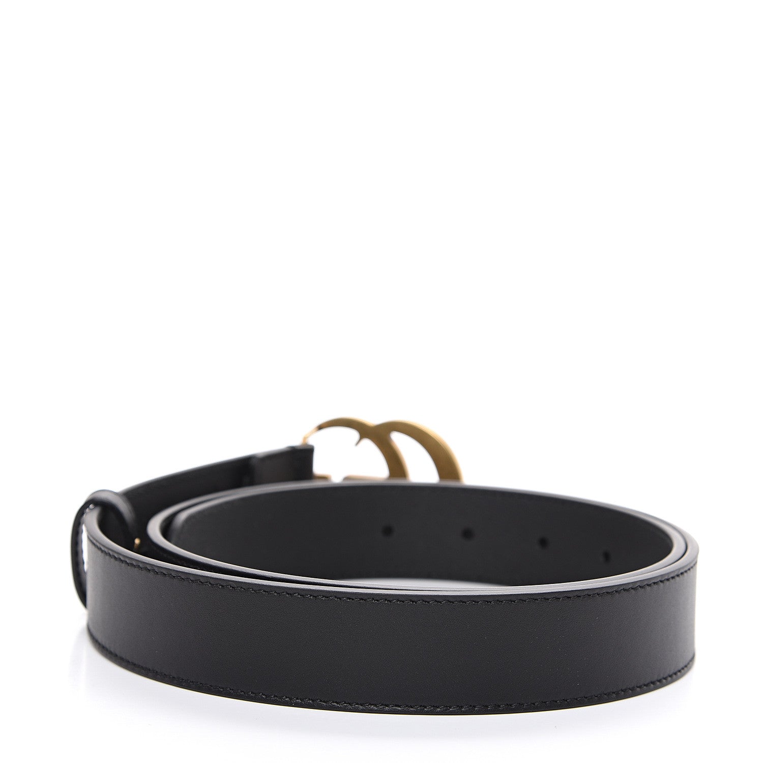 Gucci Calfskin Double G 30mm Belt 95 38 Black 2 of 5