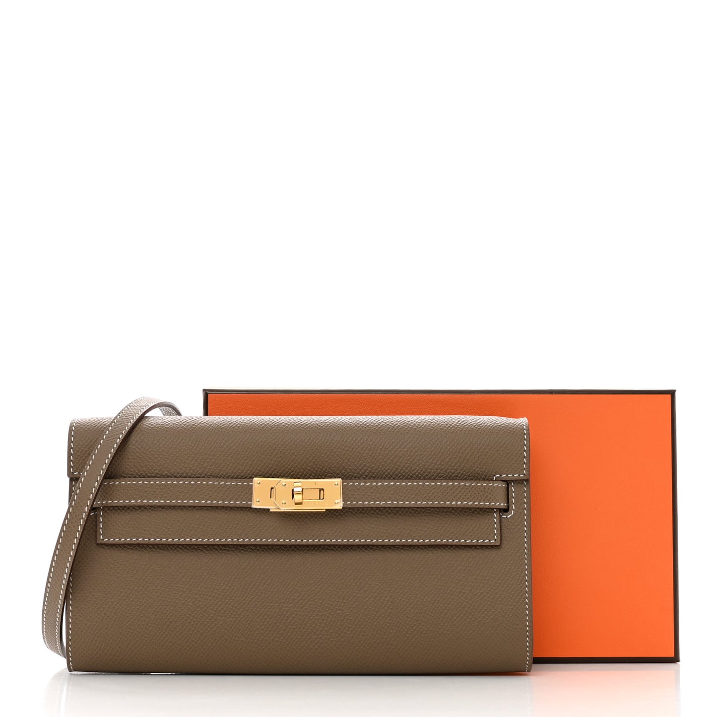 Epsom Kelly Wallet To Go Etoupe