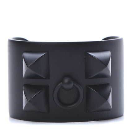 Hermes Aluminium Sunset Collier De Chien CDC Bracelet T2 Noir Intense 1 of 5
