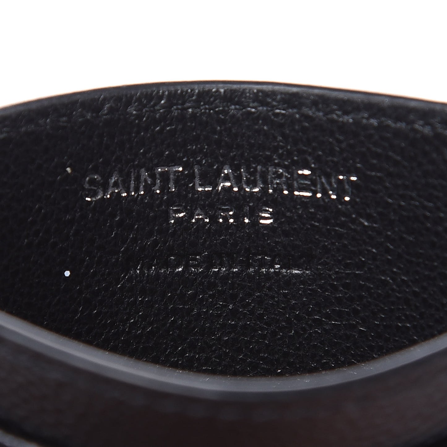 Grain De Poudre Matelasse Chevron Monogram Credit Card Case Black