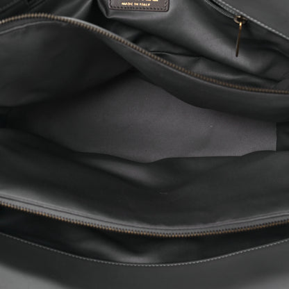 Chanel Calfskin Quilted Stitch Triptych Tote Grey 5 of 9