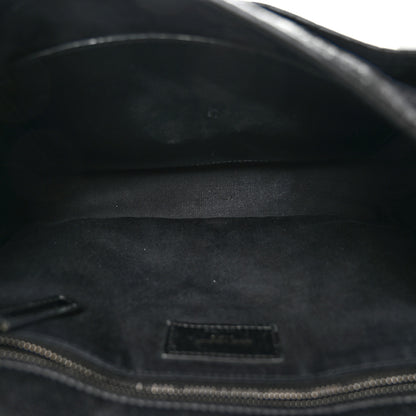 Saint Laurent Crinkled Calfskin Matelasse Monogram Medium Niki Chain Satchel Black 5 of 10