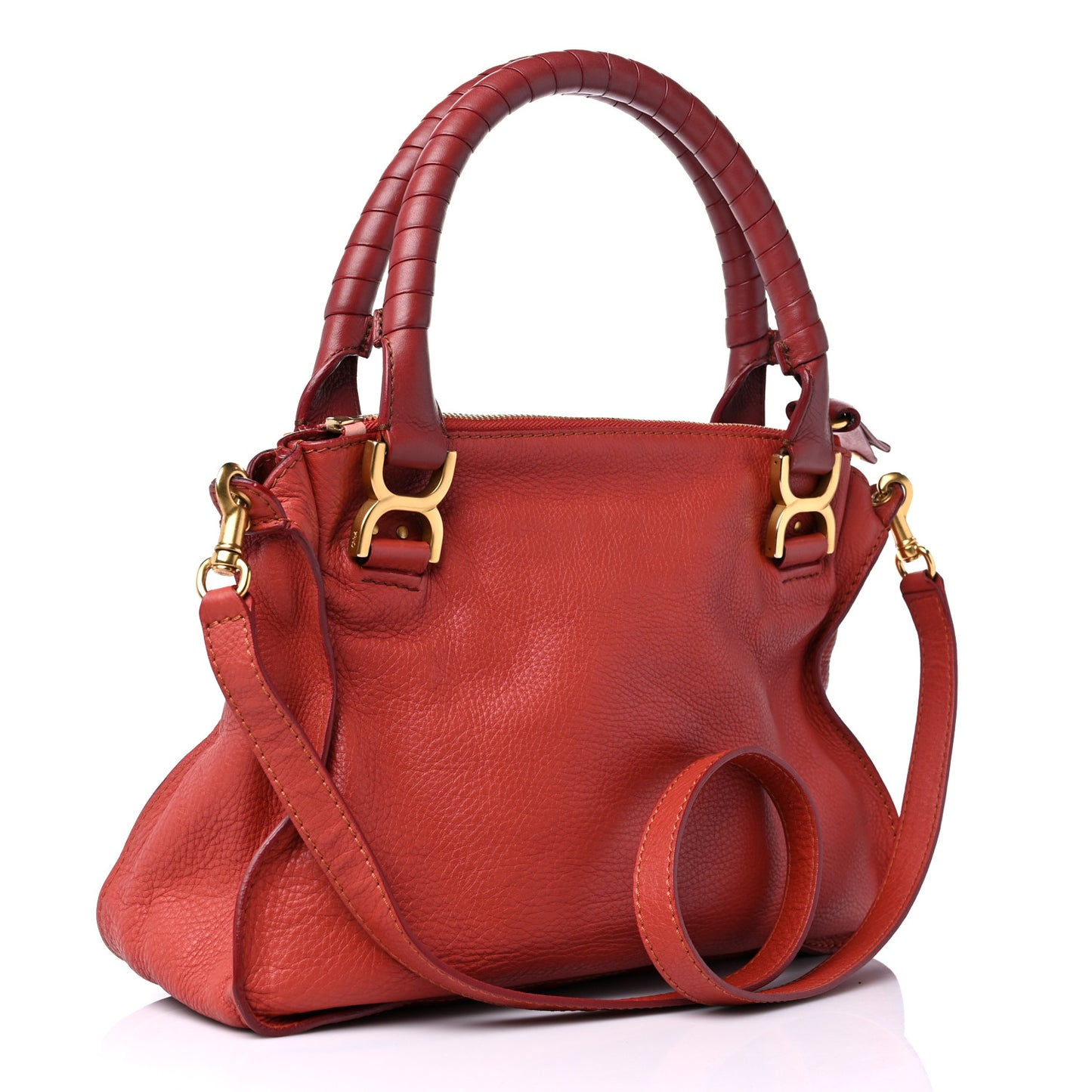 Calfskin Medium Marcie Satchel Maple Leaf