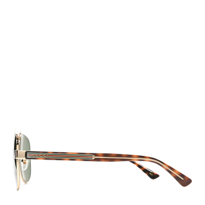 Gucci Web Aviator Sunglasses GG0528S Tortoise 3 of 8
