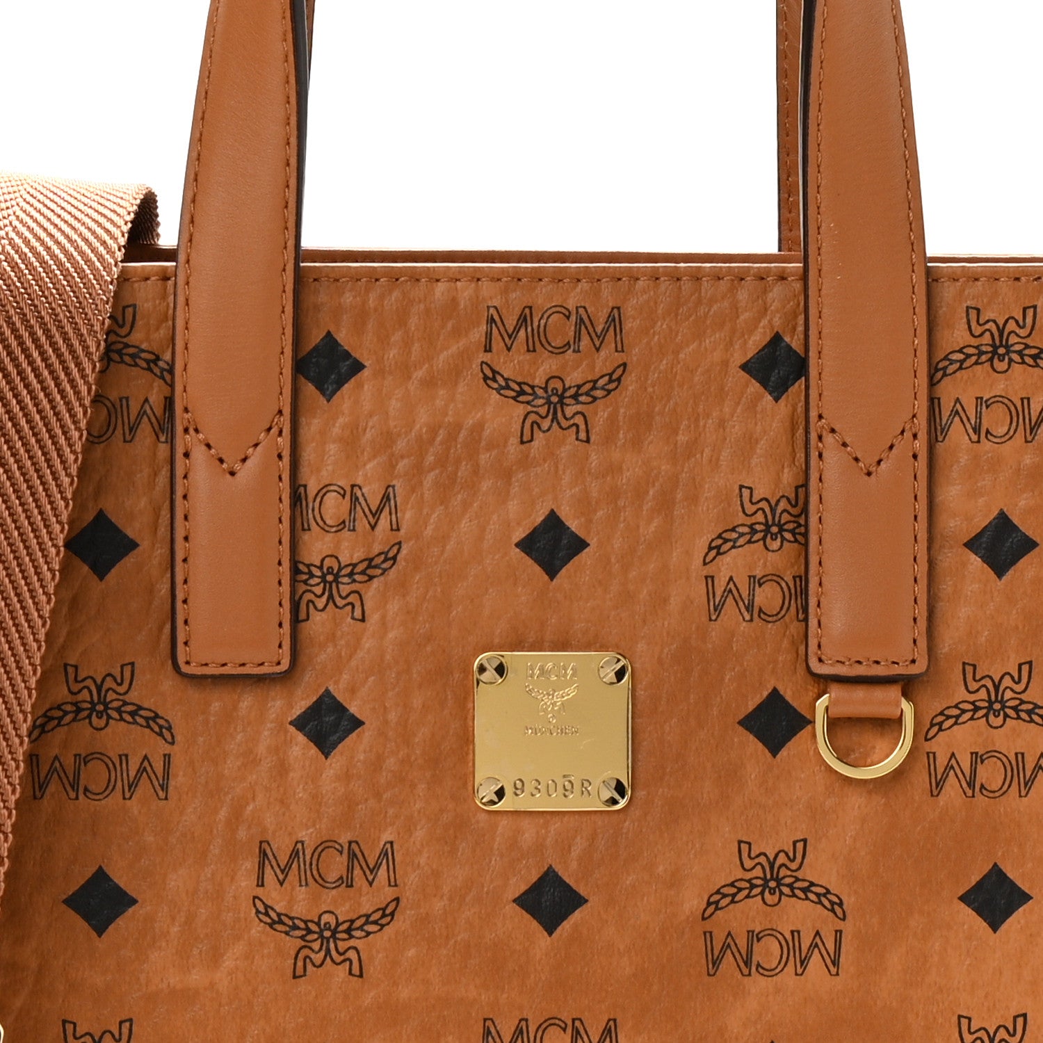 MCM Visetos Klassik Tote Cognac 9 of 11