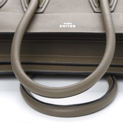 Celine Drummed Calfskin Mini Luggage Souris 11 of 15