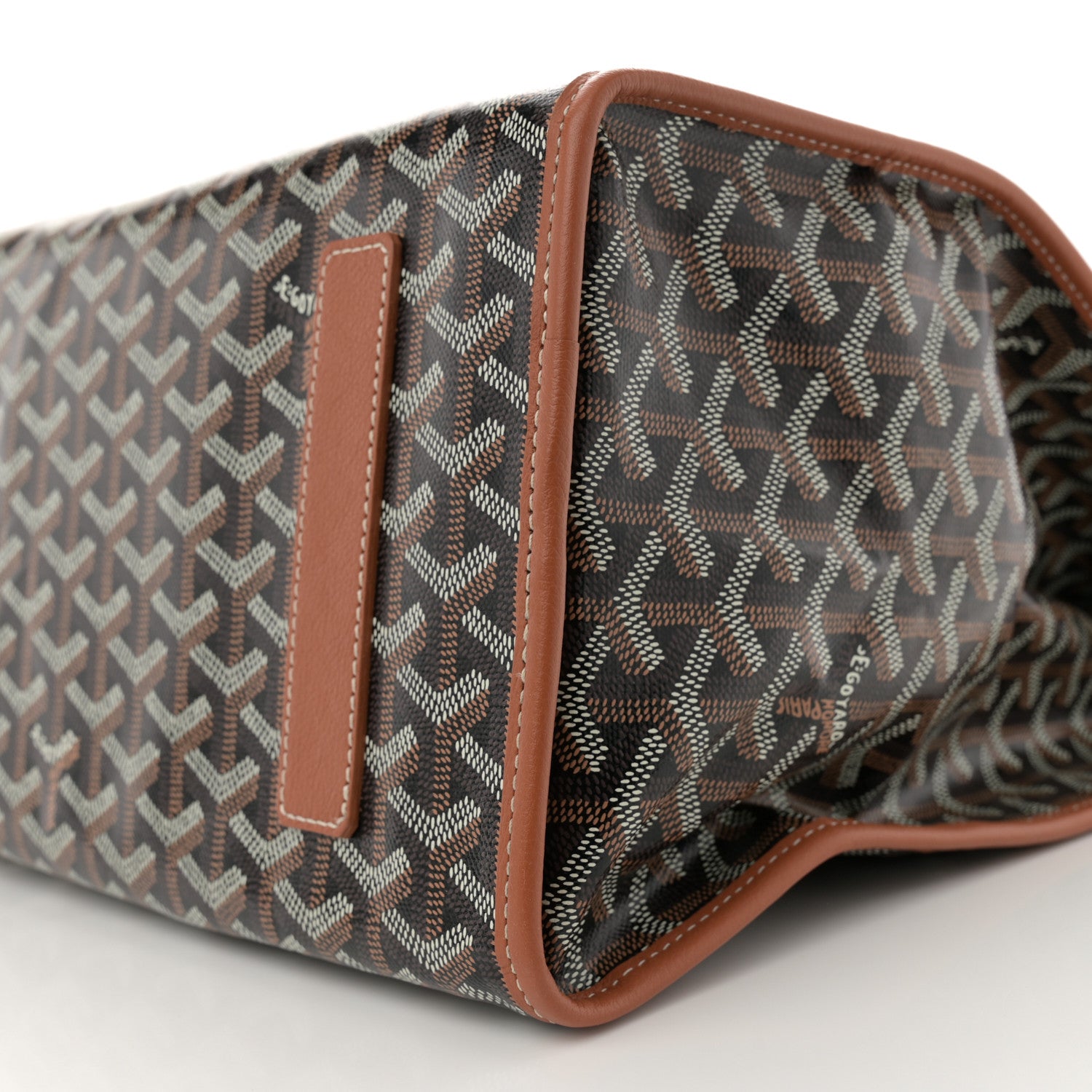 Goyard Goyardine Saint Leger Soft Briefcase Backpack Black Gold 9 of 9