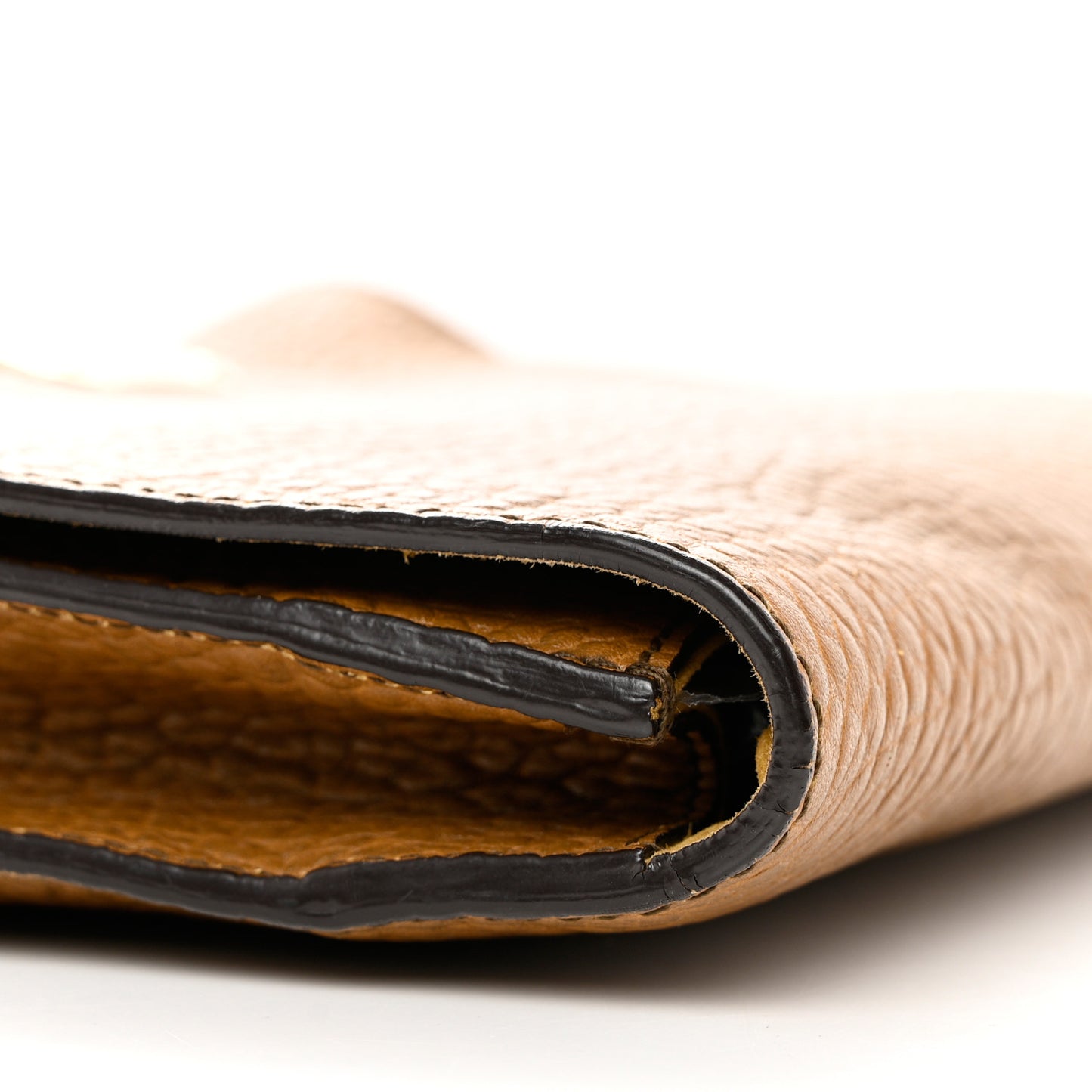 Heritage Grain Sonnet Clutch Brown