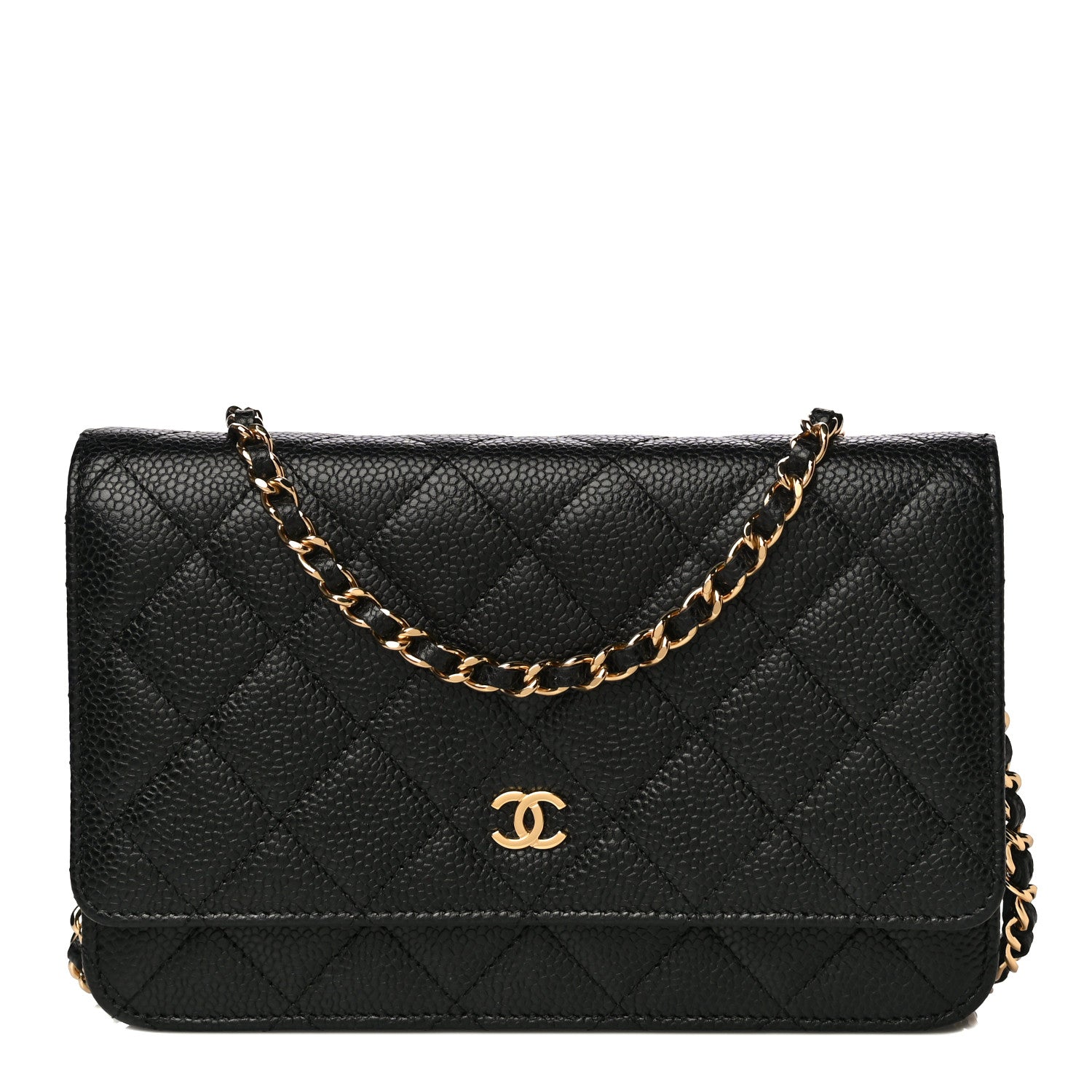 Chanel Caviar Quilted Wallet On Chain WOC Black 2 of 12