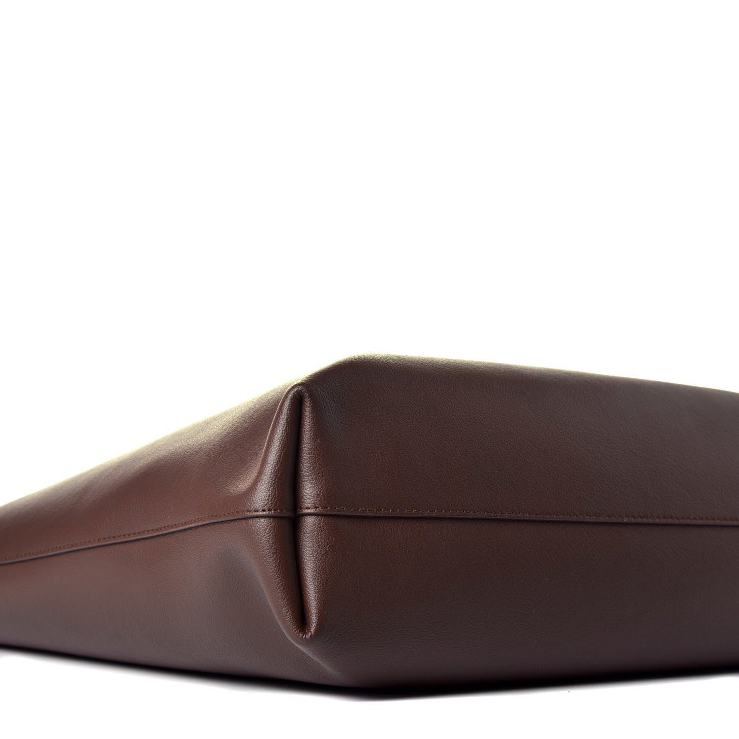 Saint Laurent Calfskin Medium Shopping Tote Old Brandy 9 of 10
