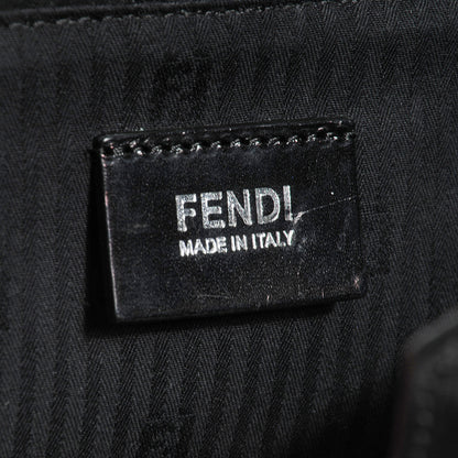 Fendi Vitello Elite Calfskin Colorblock Petite 2Jours Tote Black Multicolor White Argento 6 of 8