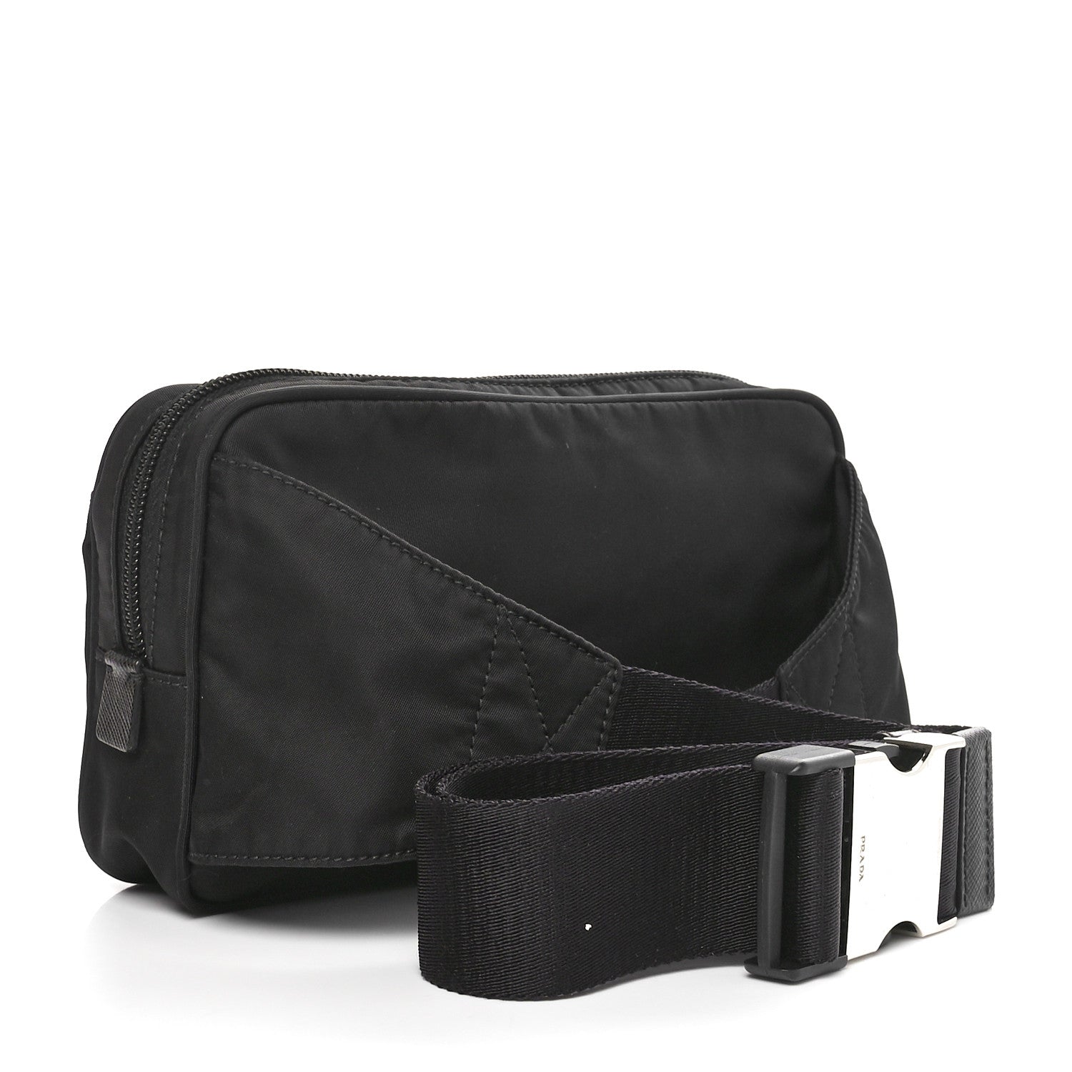 Prada Tessuto Nylon Belt Bag Black 3 of 10
