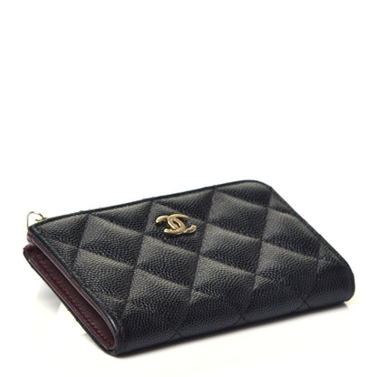 Chanel Caviar Quilted Zipped Key Holder Case Black 4 of 7