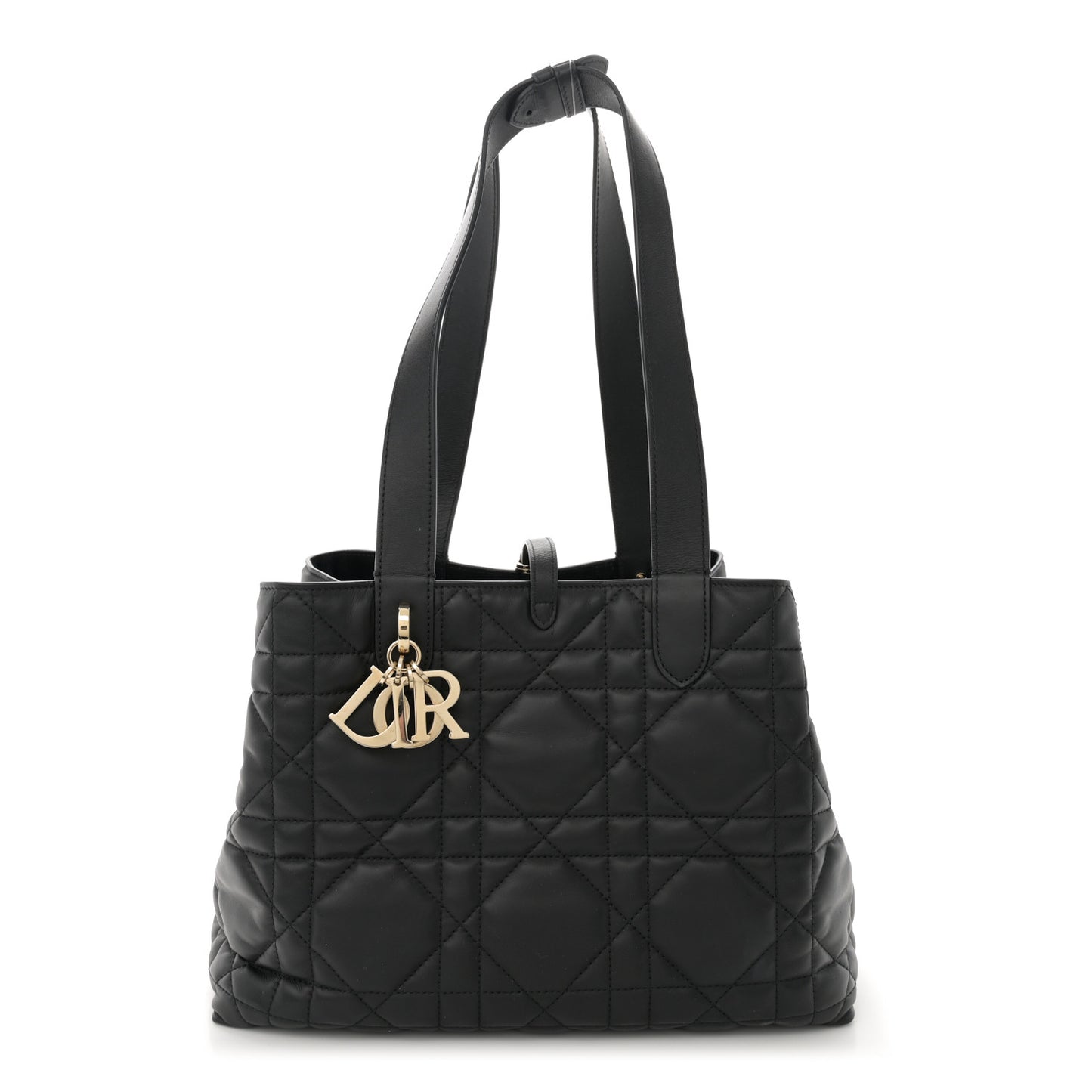 Calfskin Macrocannage Medium Toujours Black