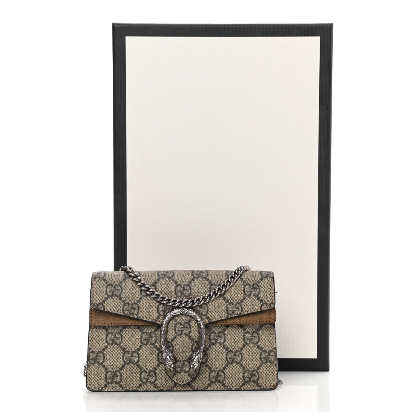 GG Supreme Monogram Super Mini Dionysus Shoulder Bag Taupe