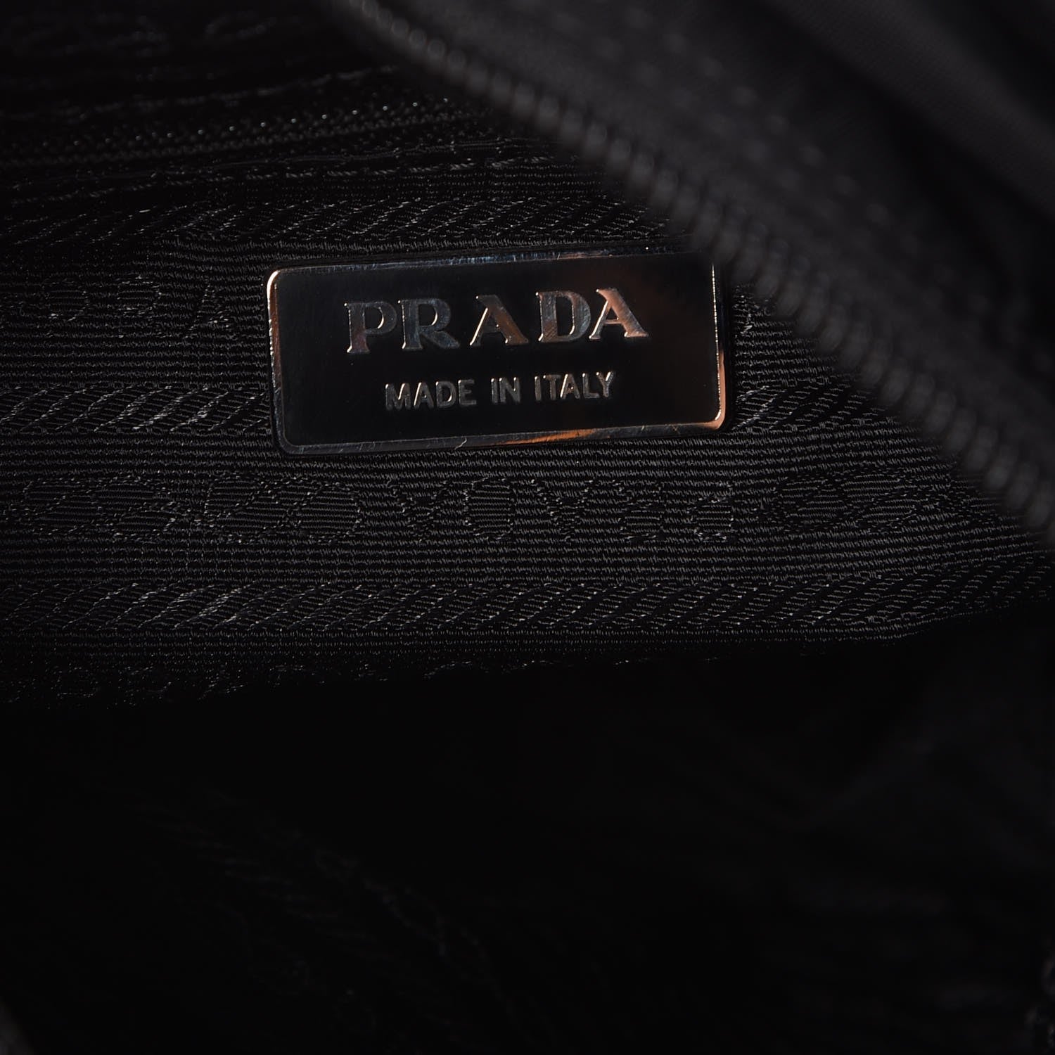 Prada Tessuto Nylon Single Buckle Messenger Bag Black 6 of 7