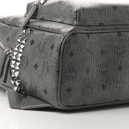 MCM Visetos Small Side Stud Stark Backpack Phantom Grey 9 of 14