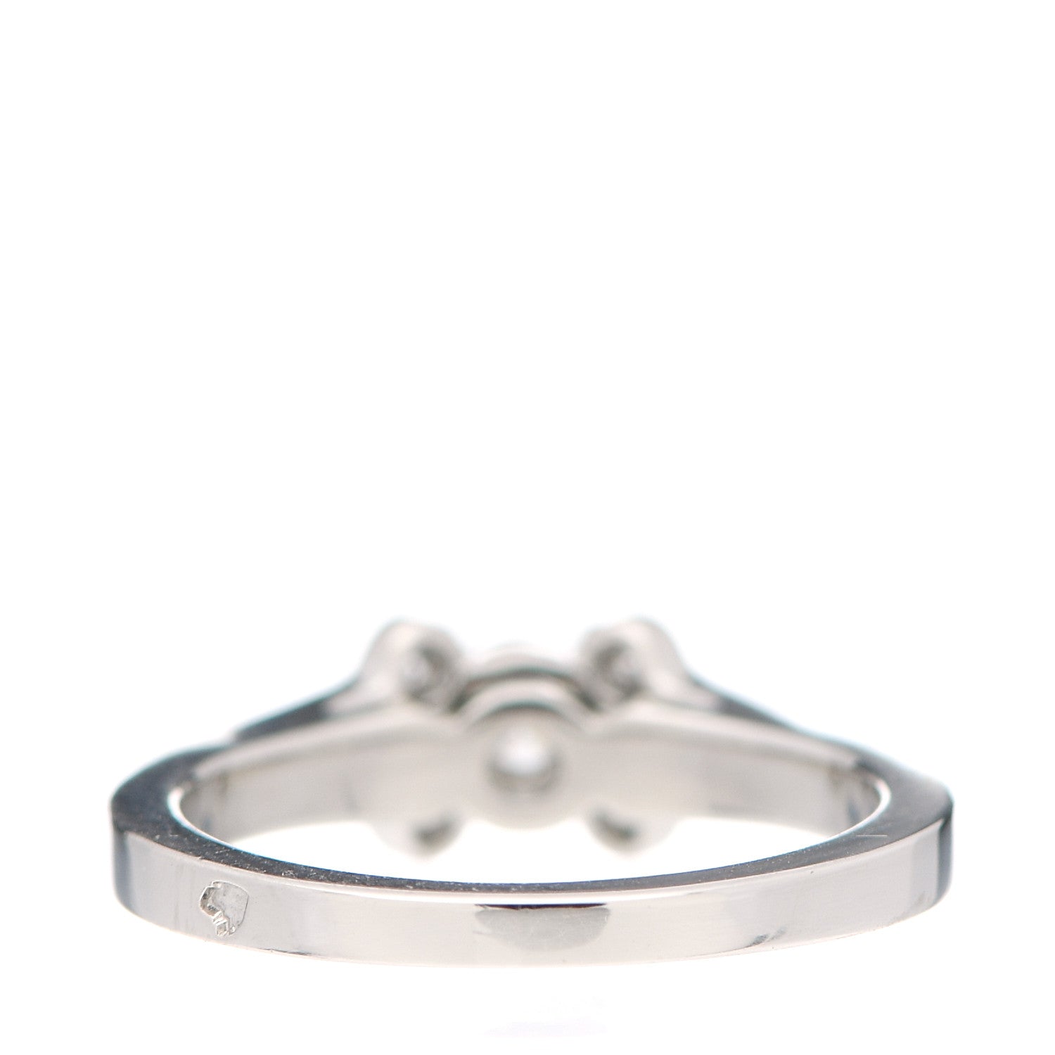 Cartier Platinum Diamond .21ct Ballerine Solitaire Engagement Ring 45 3.25 3 of 4