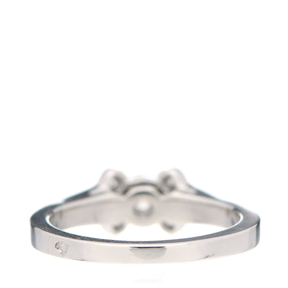 Cartier Platinum Diamond .21ct Ballerine Solitaire Engagement Ring 45 3.25 3 of 4