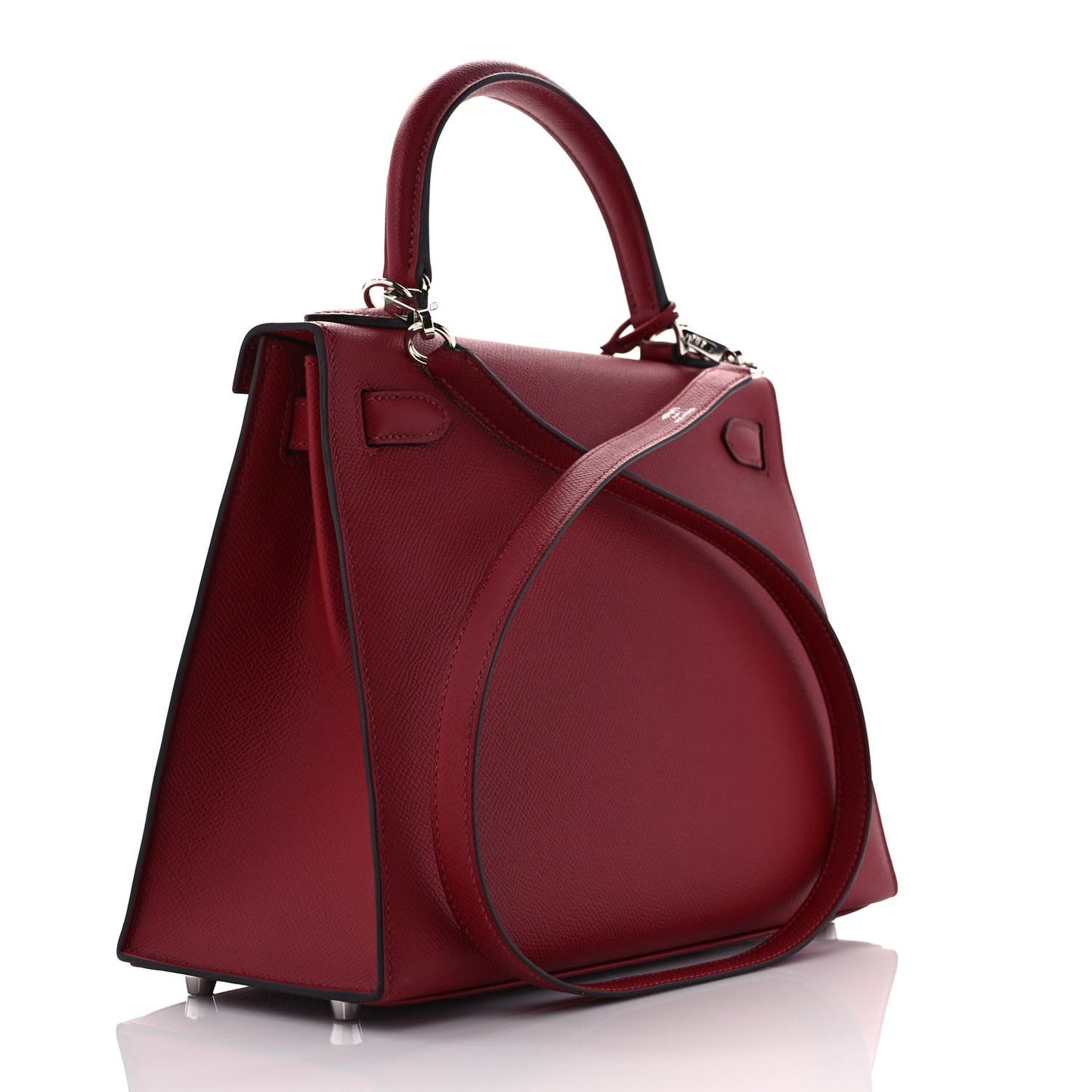 Epsom Verso Kelly Sellier 28 Rouge Grenat Rose Pourpe