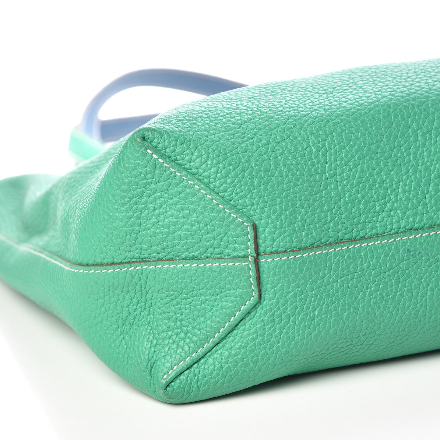 Taurillon Clemence Double Sens 36 Reversible Tote Menthe Bleu Thalassa