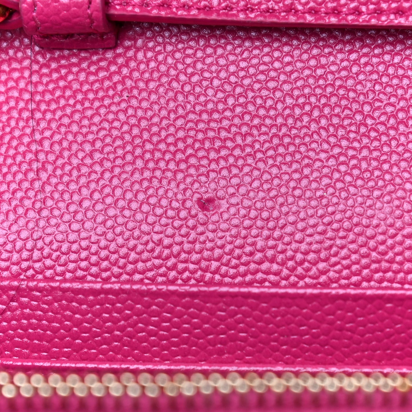 Grain De Poudre Matelasse Chevron Monogram Chain Wallet Bubblegum