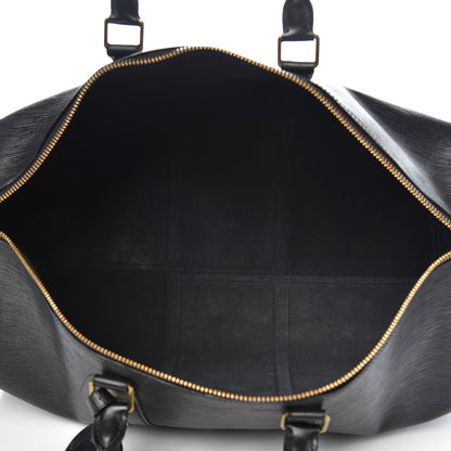 Louis Vuitton Epi Keepall 50 Black 5 of 19