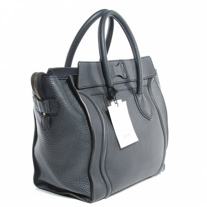 Celine Drummed Calfskin Mini Luggage Anthracite 3 of 8