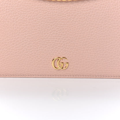 Gucci Dollar Calfskin Mini GG Marmont Chain Wallet Perfect Pink 10 of 10