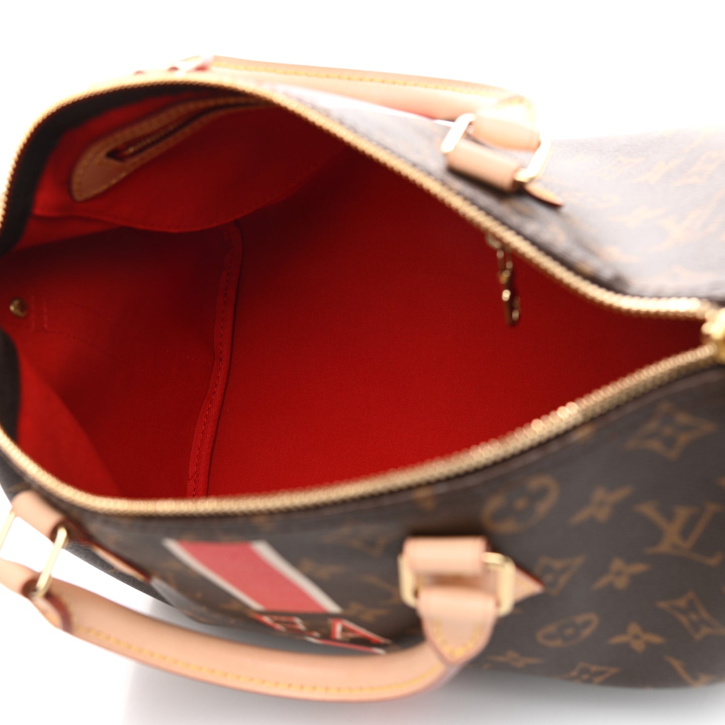 Monogram My LV Heritage Speedy Bandouliere 30 Fuchsia White