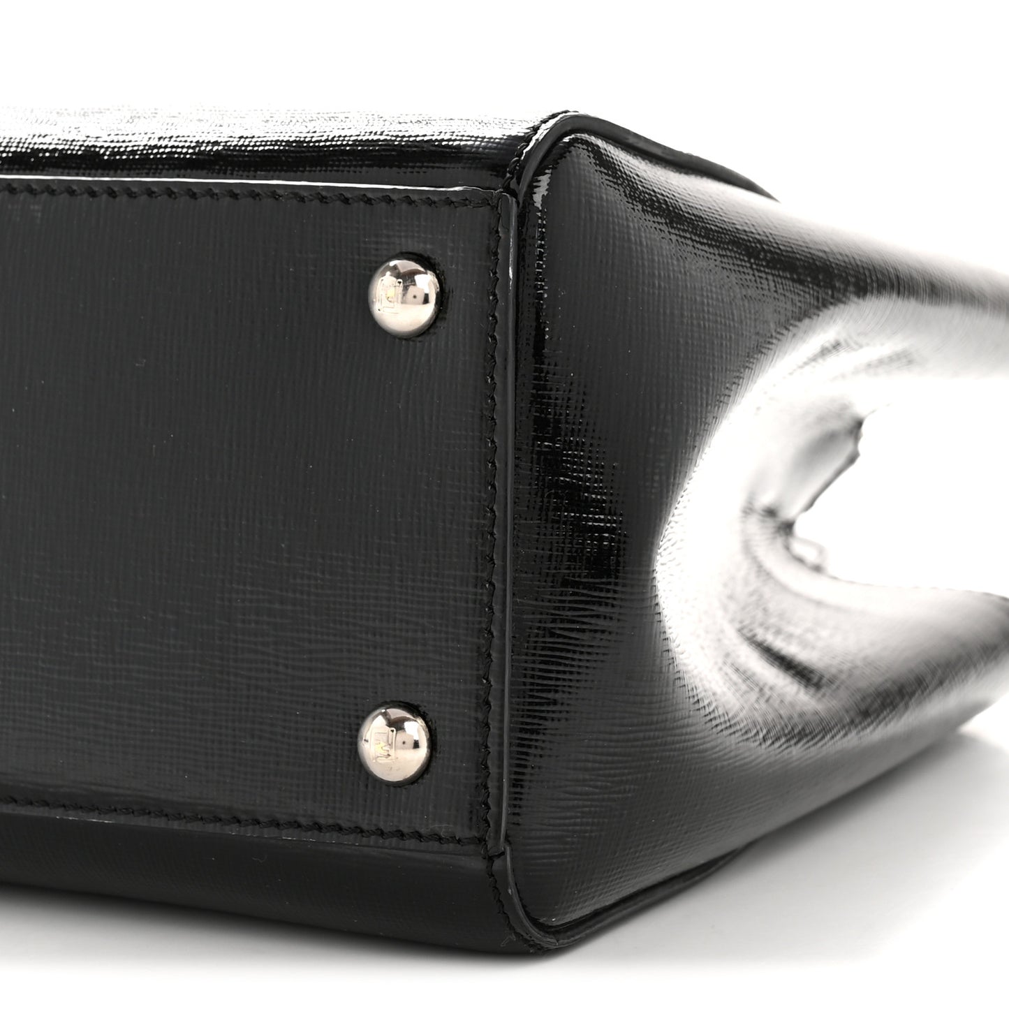 Patent Vitello Elite Petite 2Jours Tote Black