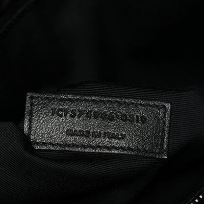Saint Laurent Calfskin Y Quilted Monogram Monochrome Medium Loulou Chain Satchel Black 6 of 11