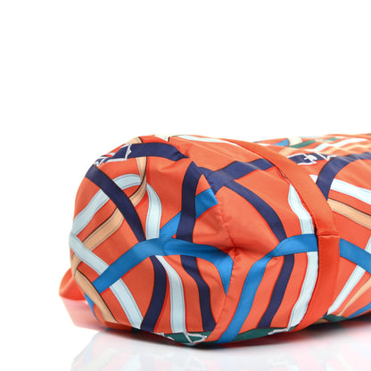 Hermes Silk Barenia Cavalcadour Duffle Orange Poppy Fauve 7 of 8