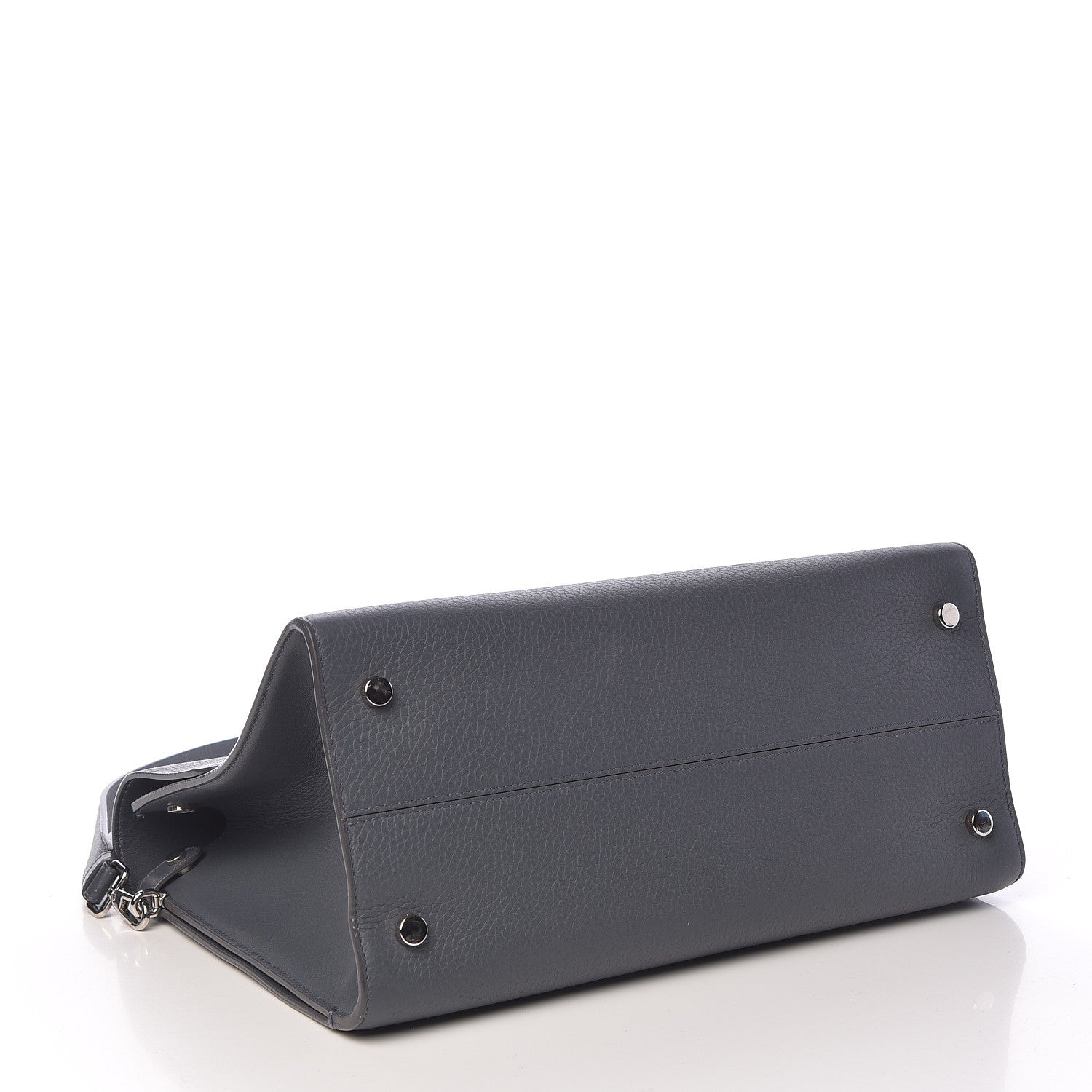 Christian Dior Bullcalf Large Diorever Flap Meteorite Grey 4 of 12