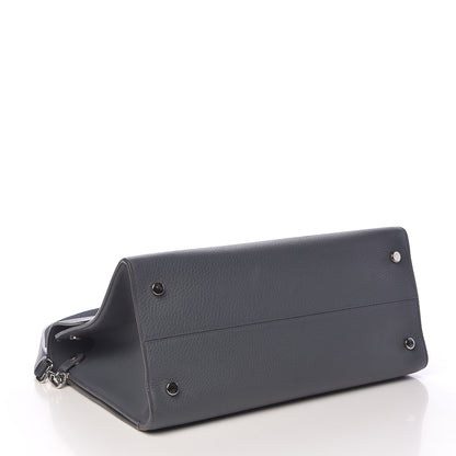 Christian Dior Bullcalf Large Diorever Flap Meteorite Grey 4 of 12