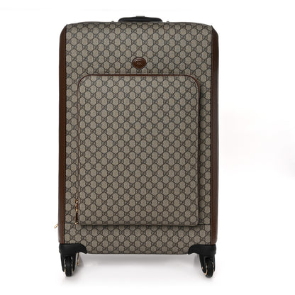 Gucci GG Supreme Monogram Azalea Calfskin Retro Interlocking G Carry On Trolley Beige Ebony Brown Sugar 1 of 11
